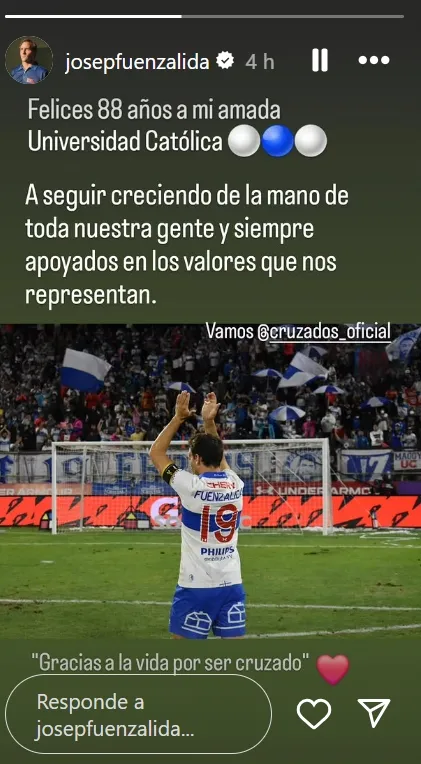 El mensaje de Chapa a la UC