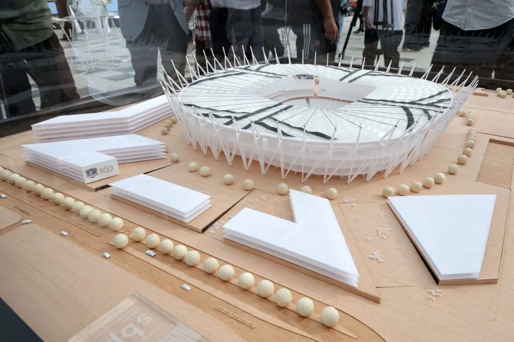 La maqueta del nuevo estadio Monumental presentada por Colo Colo.