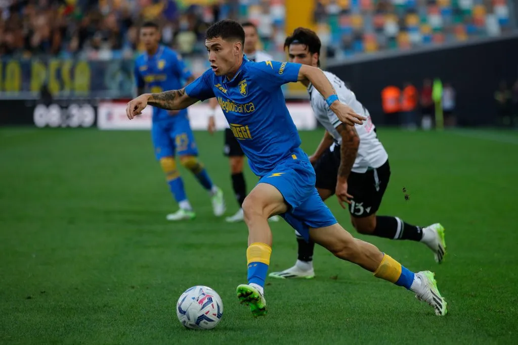 Soulé brilló con la camiseta del Frosinone. (Timothy Rogers/Getty Images).