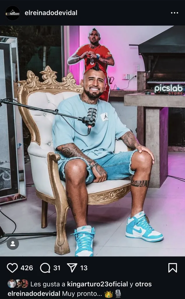 Arturo Vidal tendrá su programa de entrevistas.