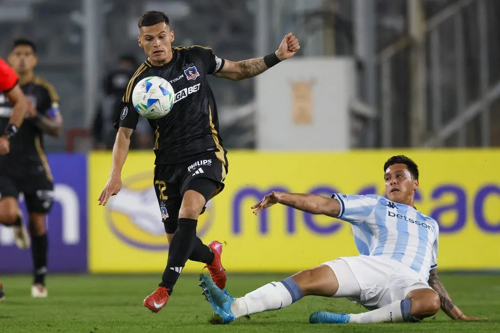 Lucas Cepeda ante Racing Club. (Andres Pina/Photosport).