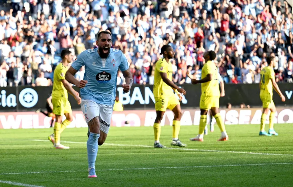 Borja Iglesias, campeón con el Real Betis de Manuel Pellegrini, marcó un gol que los puede meter en Champions League. Foto: Getty Images.
