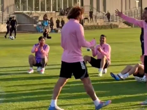 Video: Maxi Falcón saca notables aplausos de Messi y Suárez