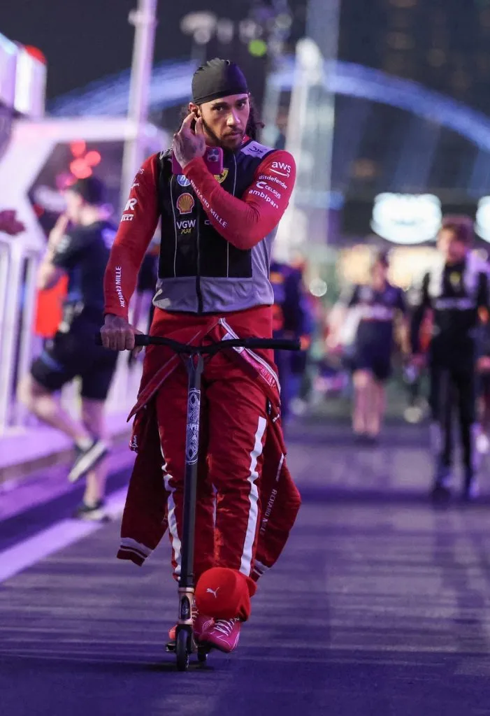 Lewis Hamilton de Ferrari en el GP de Arabia Saudita (Getty Images).