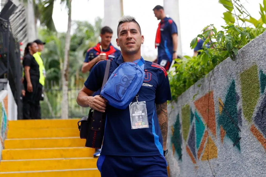 Leandro Fernández ha tomado con buen ánimo el ser suplente en la U. Foto: U de Chile.