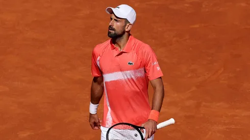 Novak Djokovic tras caer en el Madrid Open.