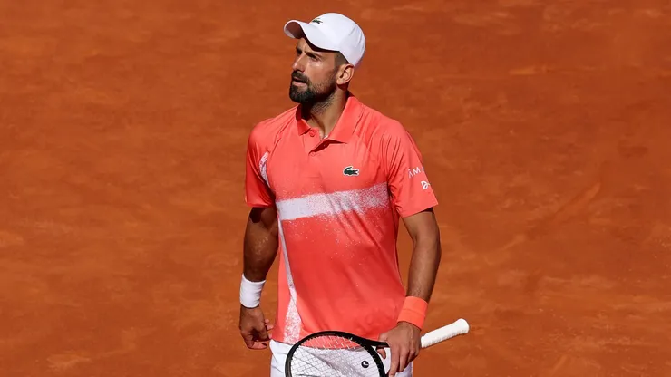 Novak Djokovic tras caer en el Madrid Open.