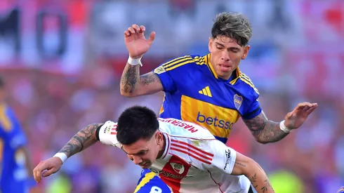 Palacios jugó los 90' en la derrota de Boca ante River Plate.