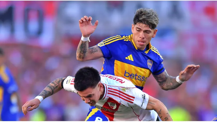 Palacios jugó los 90' en la derrota de Boca ante River Plate.