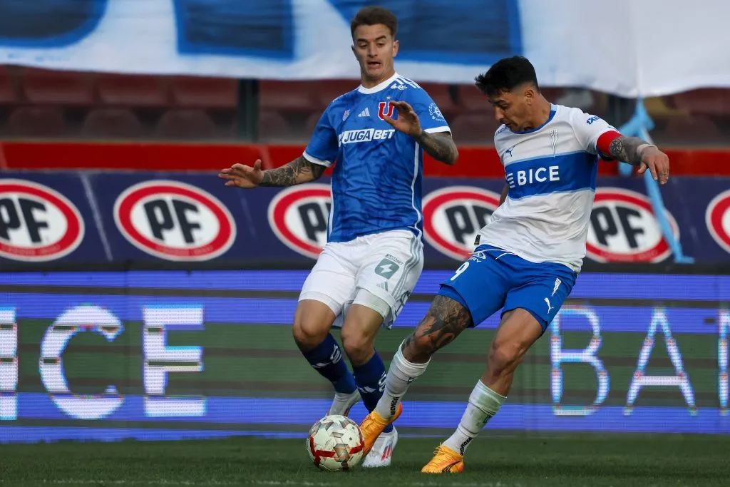 Universidad de Chile y Universidad Católica se encuentran en la fecha 10 de la Liga de Primera este fin de semana en el Estadio Nacional. Foto: Andres Pina/Photosport