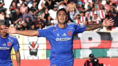 Rodrigo Contreras hizo el tercer gol de la U ante Palestino.