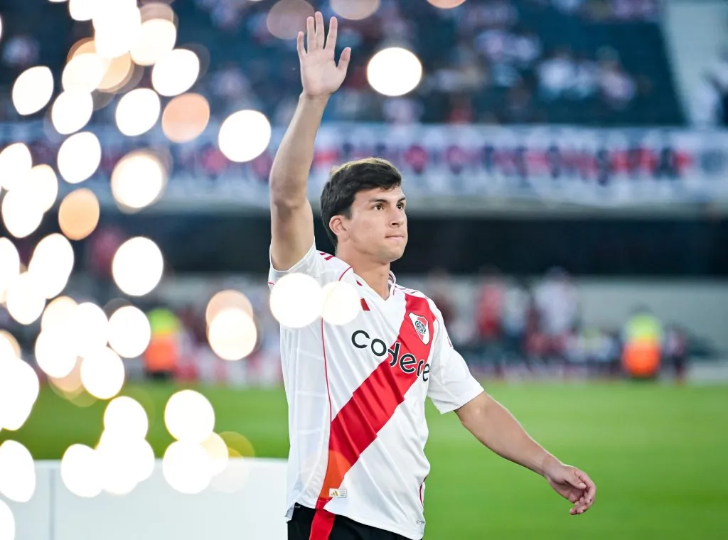 Gonzalo Tapia fue presentado con vítores en River Plate | Getty Images