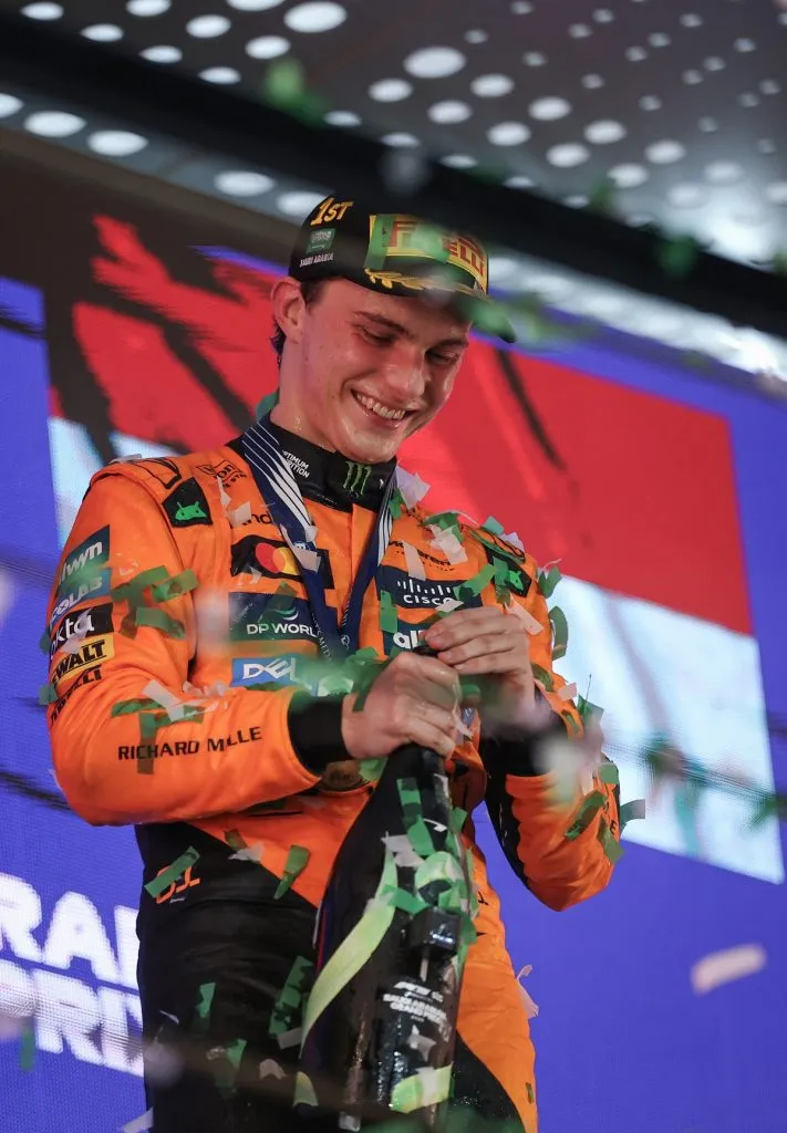 El ganador de la carrera, Oscar Piastri, durante el Gran Premio de F1 de Arabia Saudí (Getty Images).