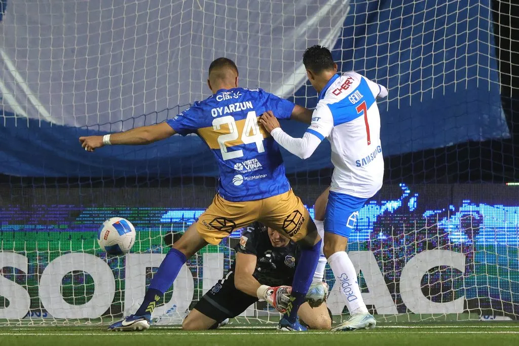 El gol de Jader Gentil ante Everton. (Felipe Zanca/Photosport).