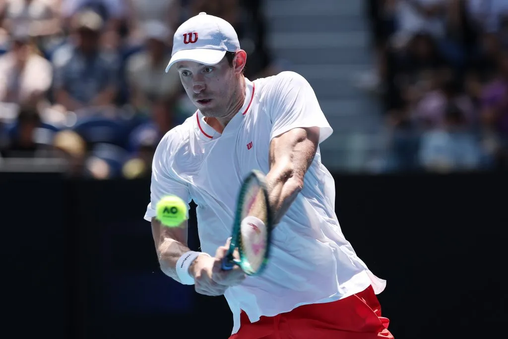 Nicolás Jarry logró vencer a Henrique Rocha en un partido muy duro tanto dentro como fuera de la cancha. Foto: Getty Images.