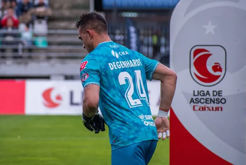 Gabriel Degenhardt, el meta que Deportes Temuco trajo libre tras una experiencia en River Plate. (Deportes Temuco).