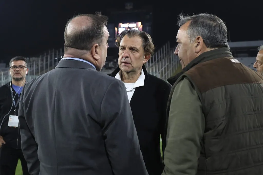Aníbal Mosa durante los incidentes ante Fortaleza. Foto: Felipe Zanca/Photosport