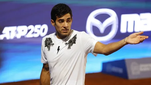 Cristian Garin en el ATP 250 de Santiago.