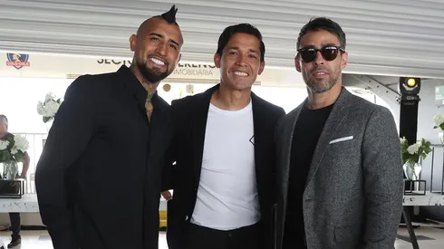 Los futbolistas asistieron a las actividades celebrando los 100 años de Colo Colo en el Estadio Monumental.