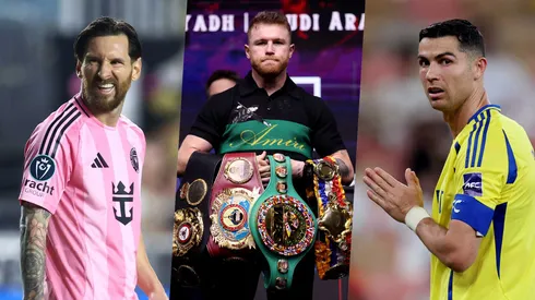 A horas de su regreso al ring, 'Canelo' se unió al debate del GOAT entre el argentino y el luso.