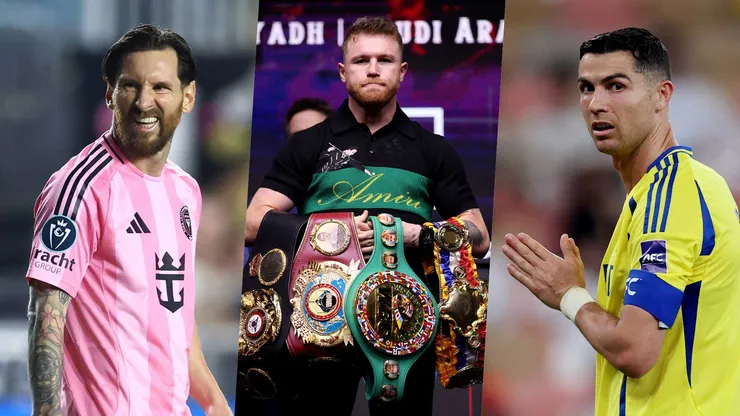 A horas de su regreso al ring, 'Canelo' se unió al debate del GOAT entre el argentino y el luso.