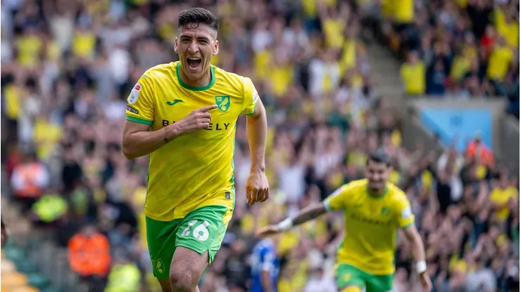 Marcelino Núñez se matriculó con dos golazos en el último partido del Norwich.