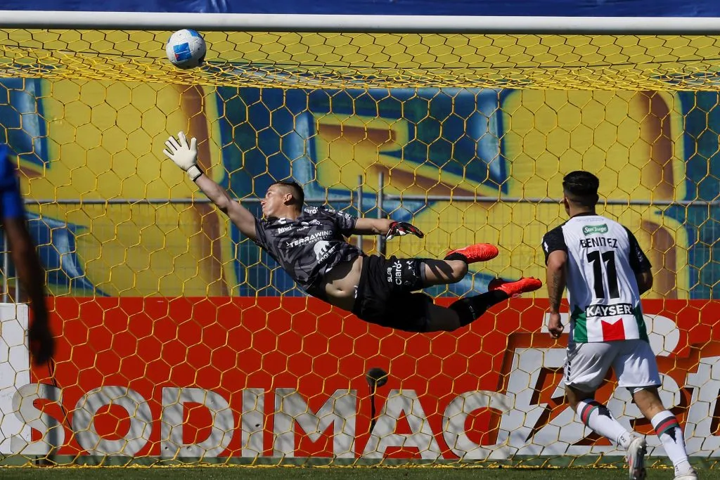 El remate de Abrigo al ángulo y que fue clave en el triunfo de Palestino ante Everton