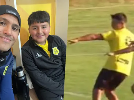 Hijo de Chupete le anota a Colo Colo y celebra como su ídolo azul
