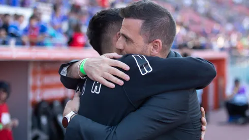 Walter Montillo fue invitado especial en el Clásico Universitario.