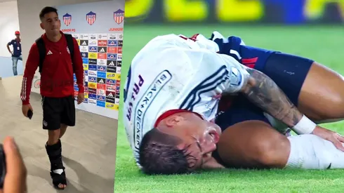 Paiva terminó lesionado en Colombia tras un terrible planchazo.