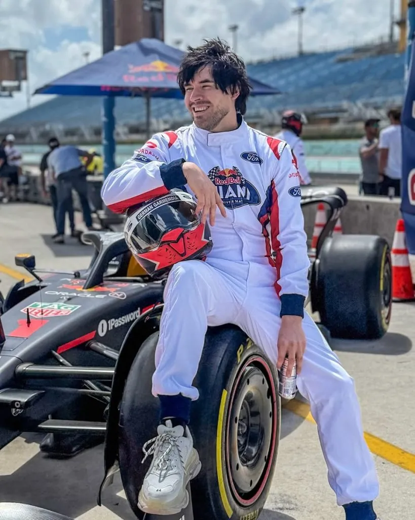 Germán Garmendia en el GP de Miami (Instagram).