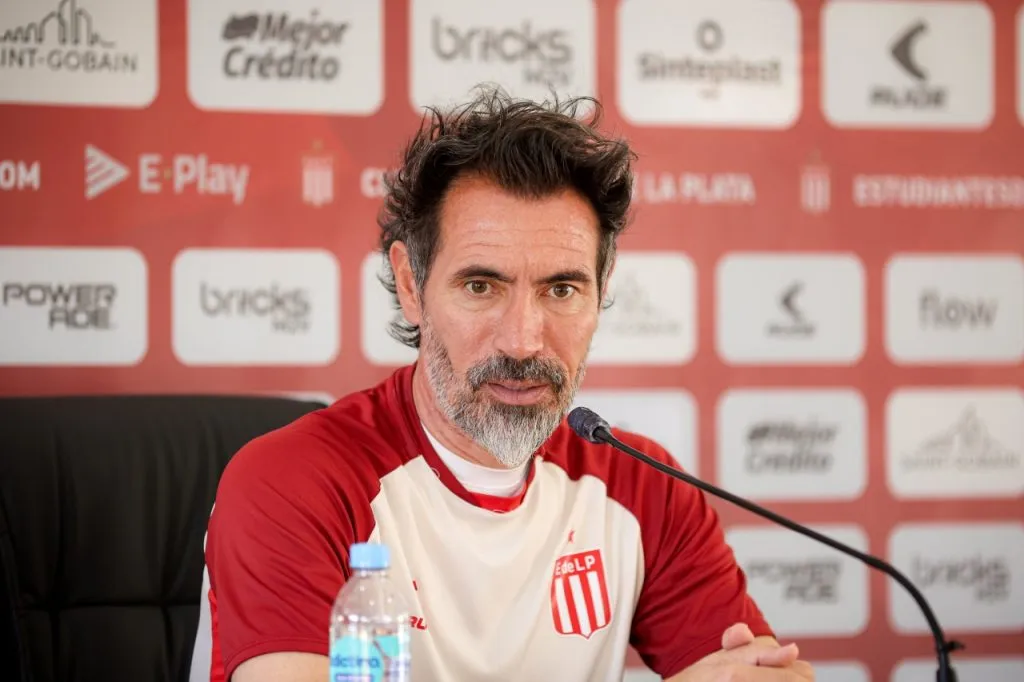 Eduardo Domínguez, DT de Estudiantes habló previo a duelo por Copa Libertadores (@Edelpoficial)