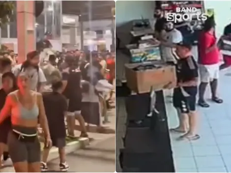 Hinchas de Colo Colo provocan graves incidentes en Fortaleza