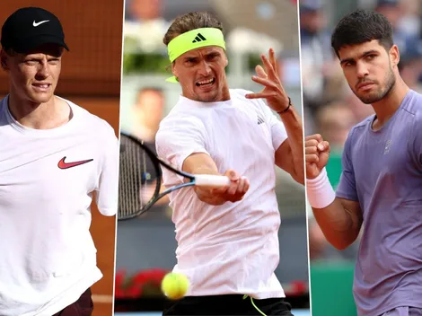 No solo Jarry: Los puntos que pierden Sinner, Zverev y Alcaraz en Roma