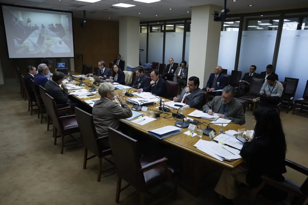 Pablo Milad en la Comisión que revisa la Ley de SADP en el Congreso. Foto: Raul Zamora/Aton Chile