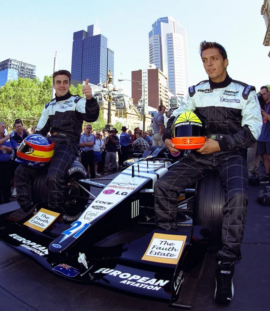 Tarso Marques fue compañero de Fernando Alonso en el equipo de Minardi Formula 1. (Foto: Robert Cianflone/ALLSPORT)