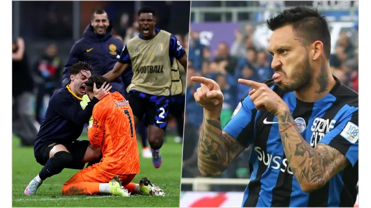 Pinilla celebró el triunfo del Inter.