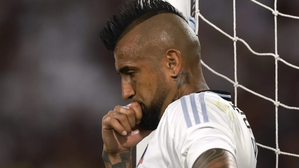 Arturo Vidal habló de lo que fue la triste noche de Colo Colo en Copa Libertadores. Foto: Photosport.