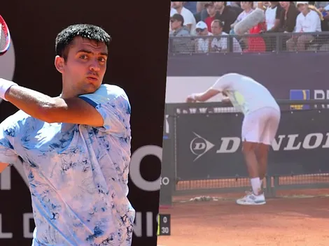 ¡Terrible! Tomás Barrios sacó para partido, se lesiona y cae en Roma