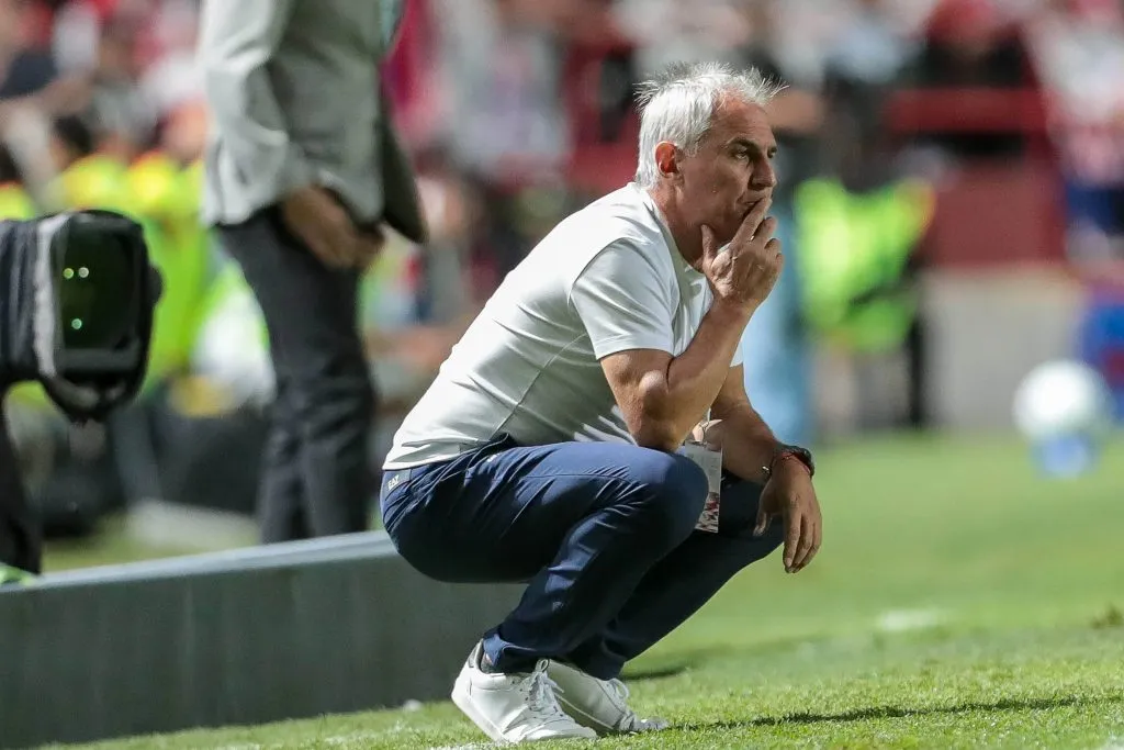Leonardo Madelón en el partido frente a Palestino. (FotoBaires/Photosport).