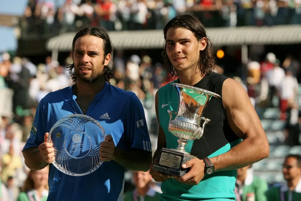 Fernando González tras perder ante Rafael Nadal en la final del Masters de Roma 2007 (Getty Images).