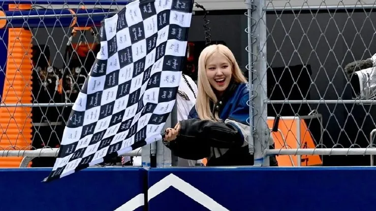 Rosé de Blackpink en el GP de Miami de la F1.