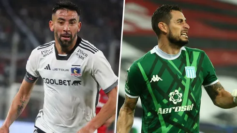 Mauricio Isla de Colo Colo y Gabriel Arias de Racing.