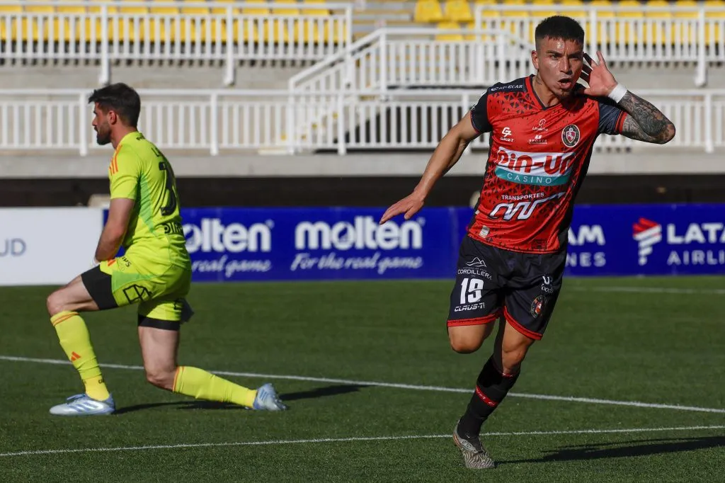 Popín celebra otra vez en Limache contra Colo Colo.