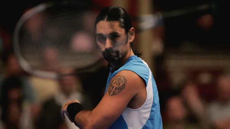 Marcelo Ríos durante su participación en el BlackRock Masters Tennis del año 2006.