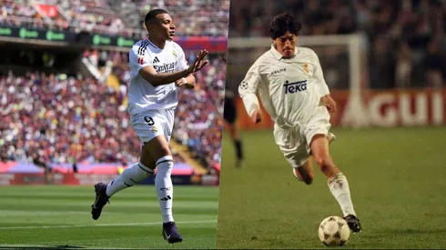 Kylian Mbappé anotó tres goles ante Barcelona.