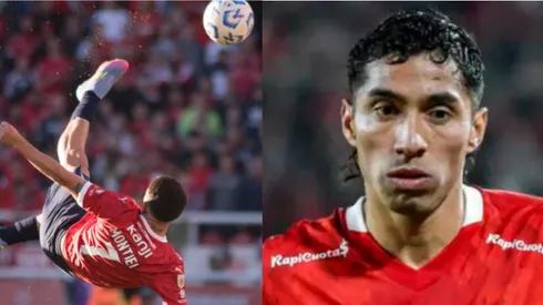 Luciano Cabral y todo Independiente festejaron este tremendo gol.