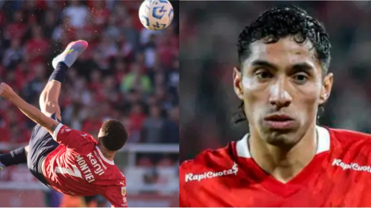 Luciano Cabral y todo Independiente festejaron este tremendo gol.