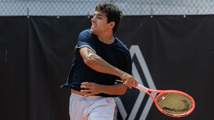 Cristian Garin en el Challenger de Oeiras.