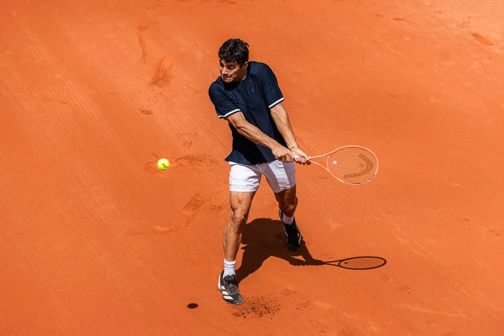 Cristian Garin en el Challenger de Oeiras (Foto: Federacao Portuguesa Tenis).